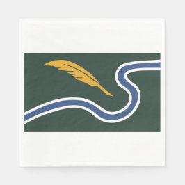 Guardanapo De Papel City Flag of Northampton (Massachusetts, EUA)