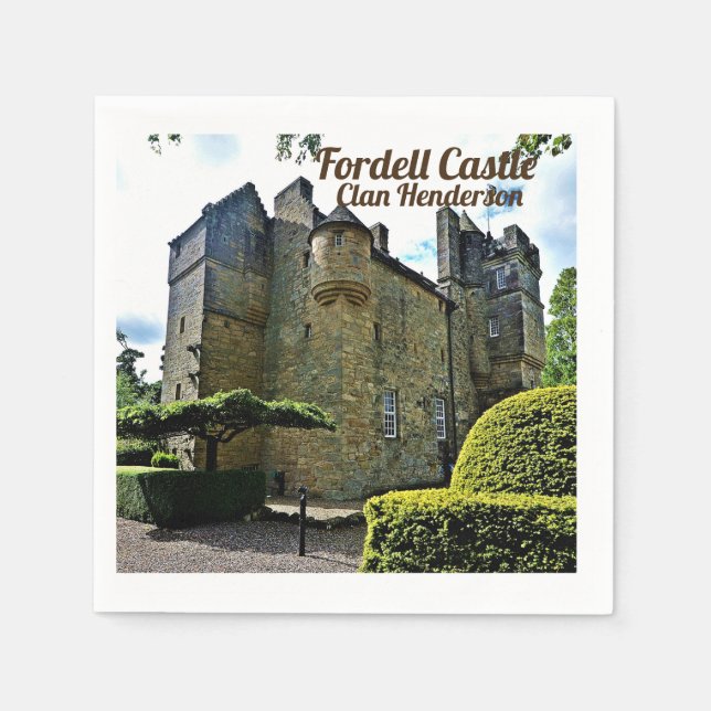 Guardanapo De Papel Clã Escocês Henderson Castelo Fordell (Frente)