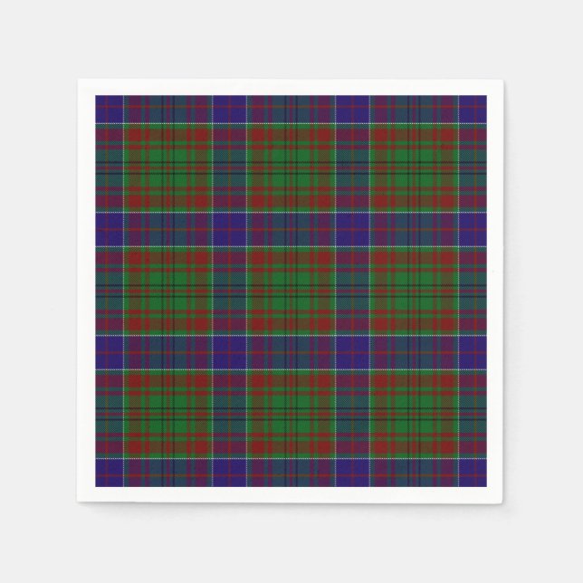 Guardanapo De Papel Clan Adams Tartan (Frente)