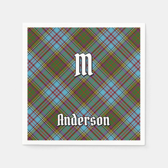 Guardanapo De Papel Clan Anderson Tartan Napkins (Frente)
