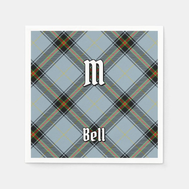 Guardanapo De Papel Clan Bell Tartan (Frente)