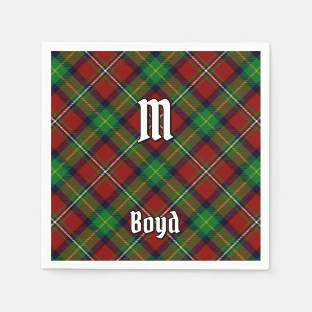 Guardanapo De Papel Clan Boyd Tartan (Frente)