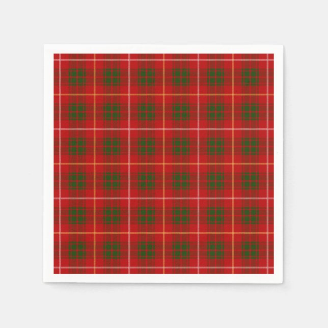 Guardanapo De Papel Clan Bruce Tartan (Frente)