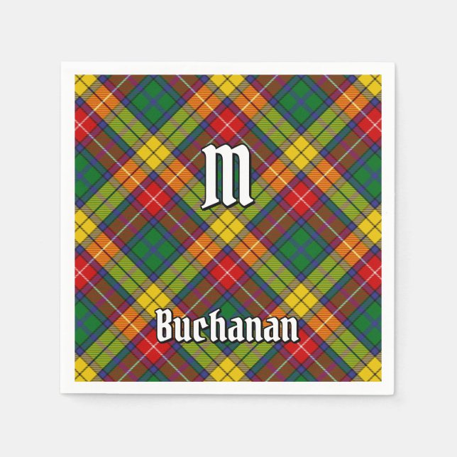 Guardanapo De Papel Clan Buchanan Tartan (Frente)