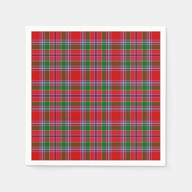 Guardanapo De Papel Clan Burrell Tartan (Frente)