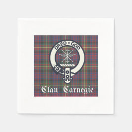 Guardanapo De Papel Clan Carnegie Crest Tartan