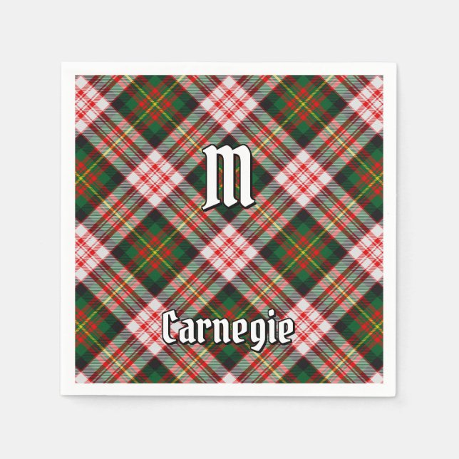Guardanapo De Papel Clan Carnegie Dress Tartan (Frente)