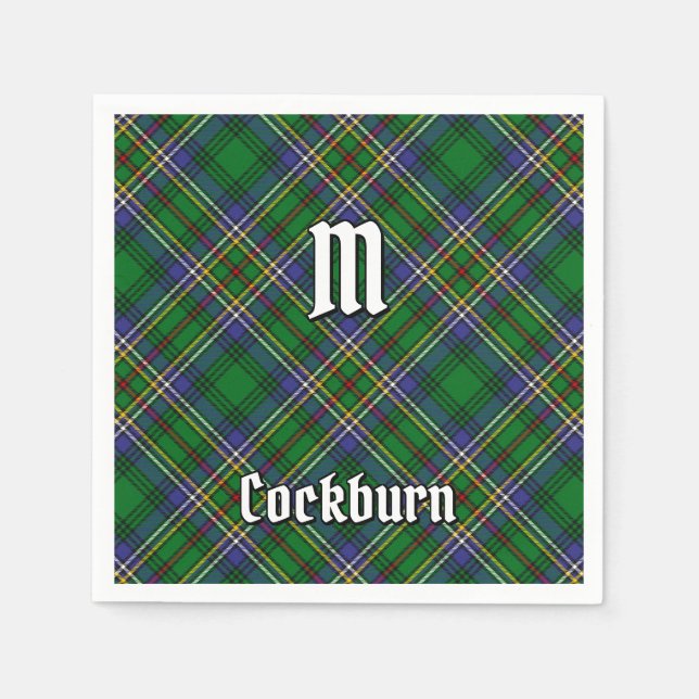 Guardanapo De Papel Clan Cockburn Tartan (Frente)