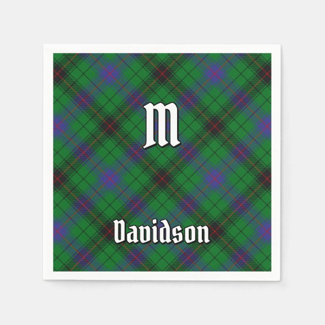 Guardanapo De Papel Clan Davidson Tartan (Frente)