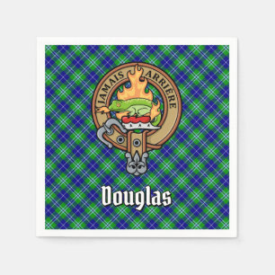 Guardanapo De Papel Clan Douglas Crest sobre Tartan