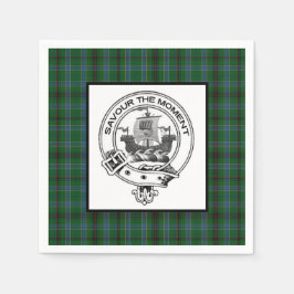 Guardanapo De Papel Clan Duncan Crest Crachá e Tartan