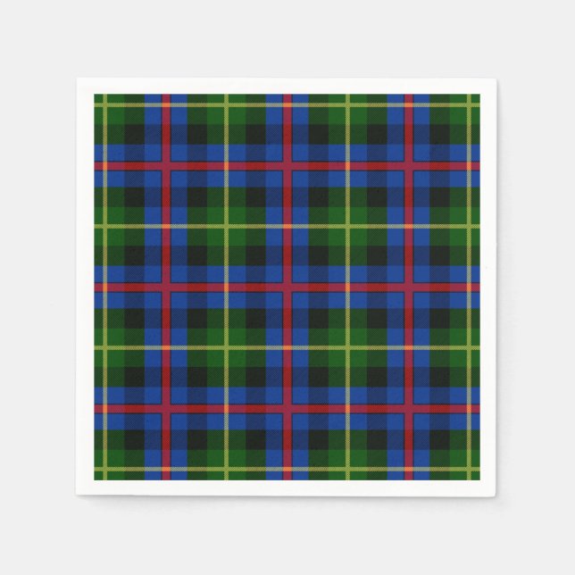 Guardanapo De Papel Clan Farquharson Tartan (Frente)