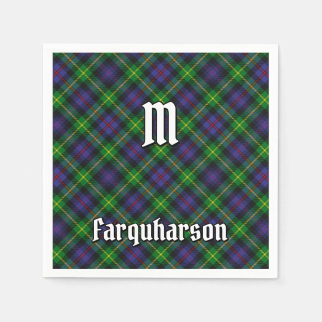 Guardanapo De Papel Clan Farquharson Tartan Napkins (Frente)