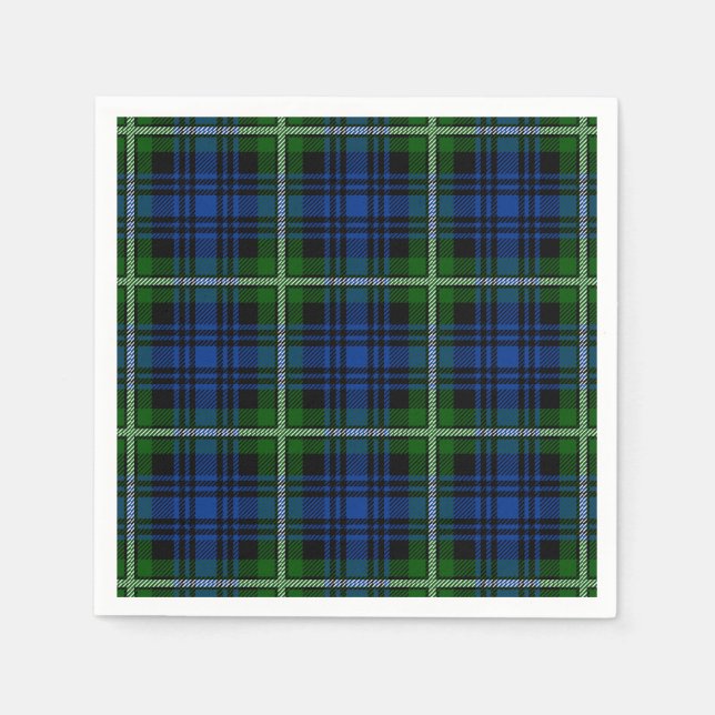 Guardanapo De Papel Clan Forbes Tartan (Frente)