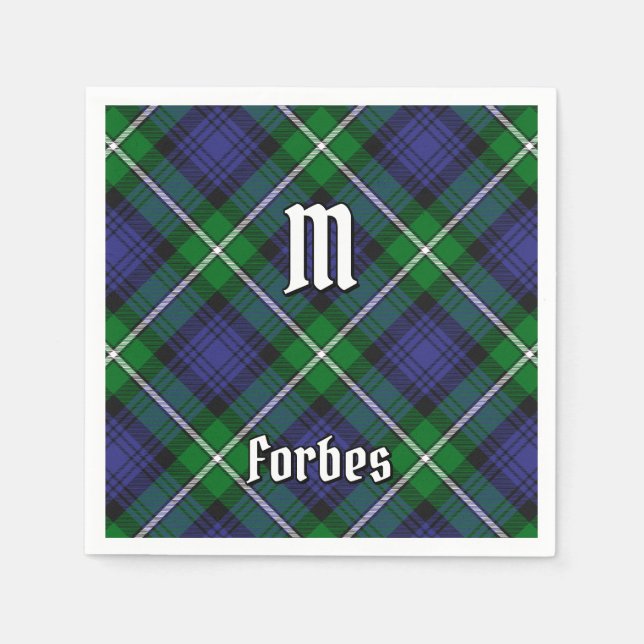 Guardanapo De Papel Clan Forbes Tartan (Frente)