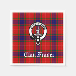 Guardanapo De Papel Clan Fraser Crest Crachá Tartan Personalizável