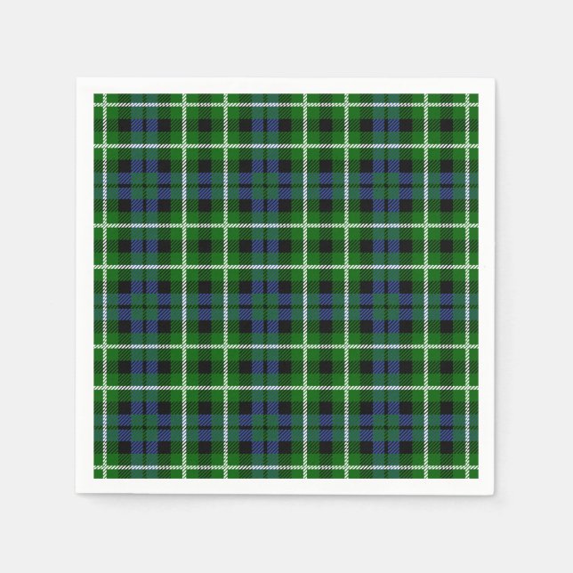 Guardanapo De Papel Clan Graham Tartan (Frente)