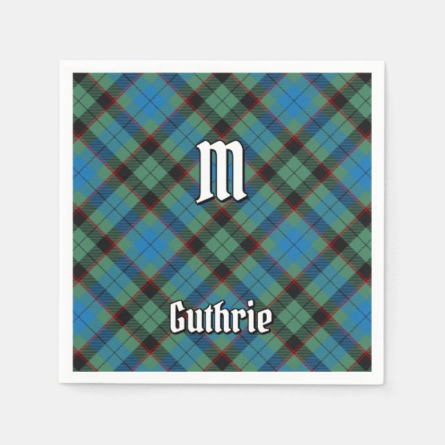 Guardanapo De Papel Clan Guthrie Tartan (Frente)