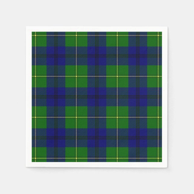 Guardanapo De Papel Clan Johnston Tartan (Frente)