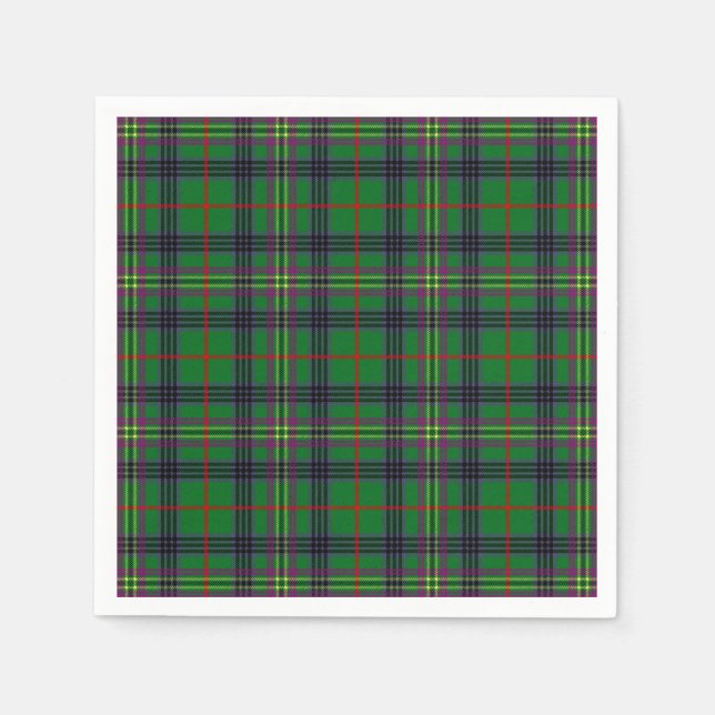 Guardanapo De Papel Clan Kennedy Tartan (Frente)