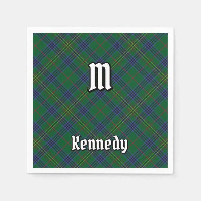 Guardanapo De Papel Clan Kennedy Tartan (Frente)