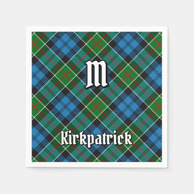 Guardanapo De Papel Clan Kirkpatrick Tartan (Frente)