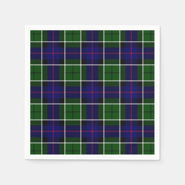 Guardanapo De Papel Clan Leslie Tartan (Frente)