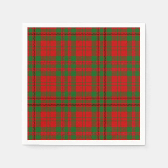 Guardanapo De Papel Clan Livingstone Tartan (Frente)