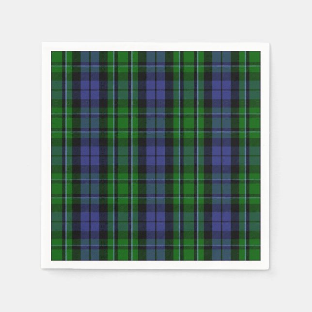 Guardanapo De Papel Clan MacCallum Tartan (Frente)