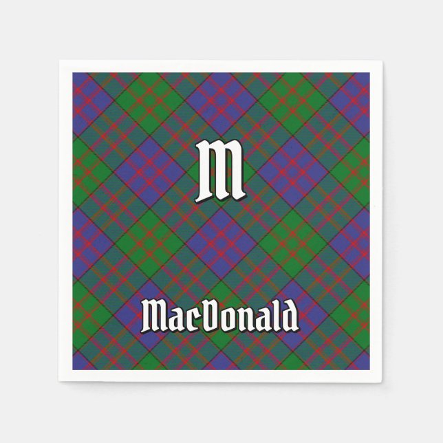 Guardanapo De Papel Clan MacDonald Tartan Napkins (Frente)