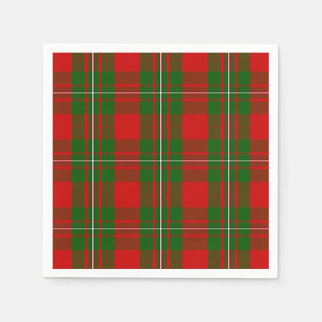 Guardanapo De Papel Clan MacGregor Tartan (Frente)