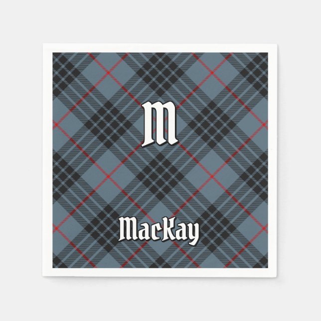 Guardanapo De Papel Clan MacKay Blue Tartan (Frente)