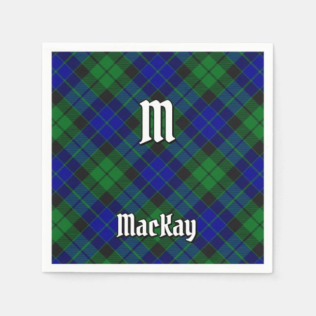 Guardanapo De Papel Clan MacKay Tartan (Frente)