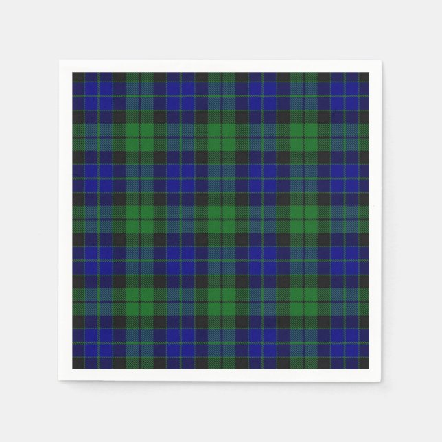 Guardanapo De Papel Clan MacKay Tartan Napkin escocês (Frente)