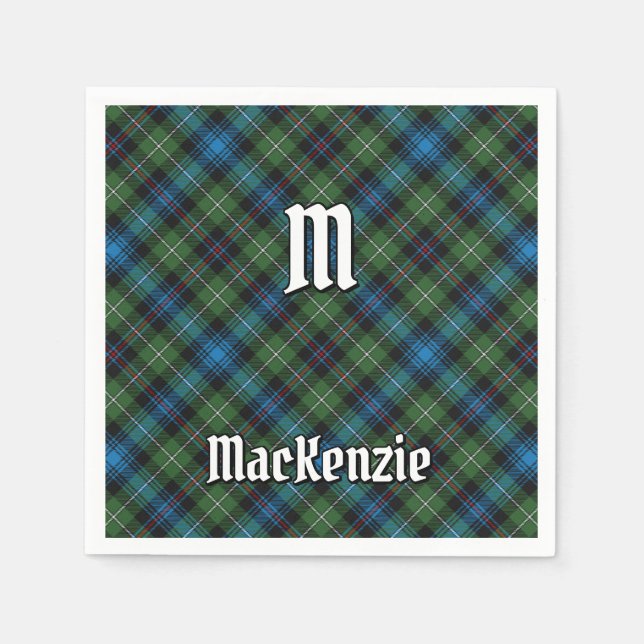 Guardanapo De Papel Clan MacKenzie Tartan Napkins (Frente)