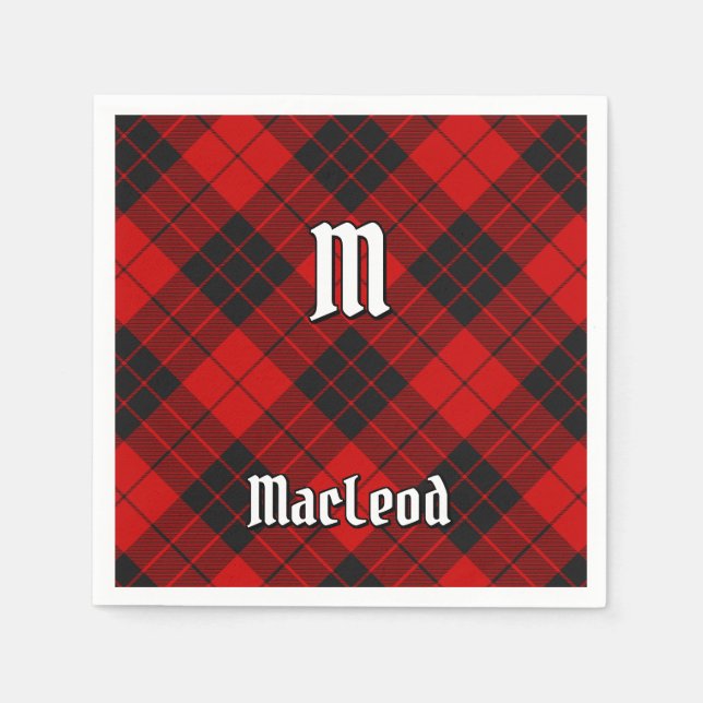 Guardanapo De Papel Clan Macleod de Raasay Tartan (Frente)