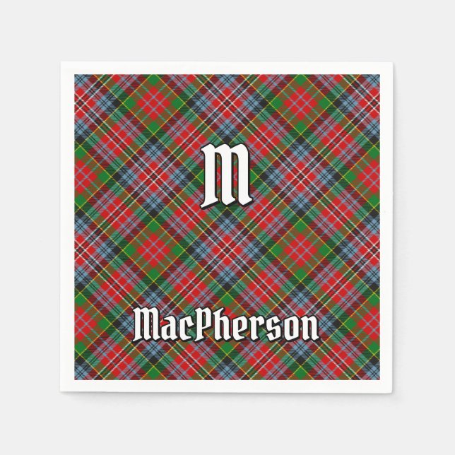 Guardanapo De Papel Clan MacPherson Tartan Napkins (Frente)