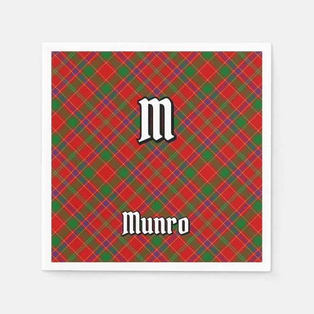 Guardanapo De Papel Clan Munro Tartan (Frente)