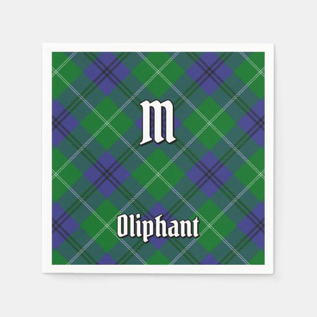 Guardanapo De Papel Clan Oliphant Tartan Napkins (Frente)