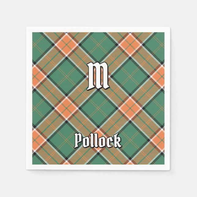 Guardanapo De Papel Clan Pollock Tartan Napkins (Frente)