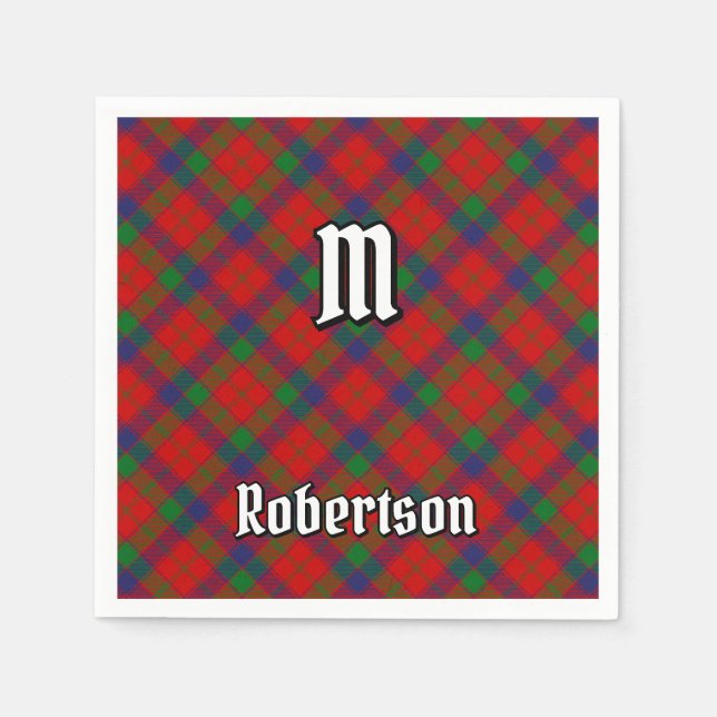 Guardanapo De Papel Clan Robertson Tartan (Frente)
