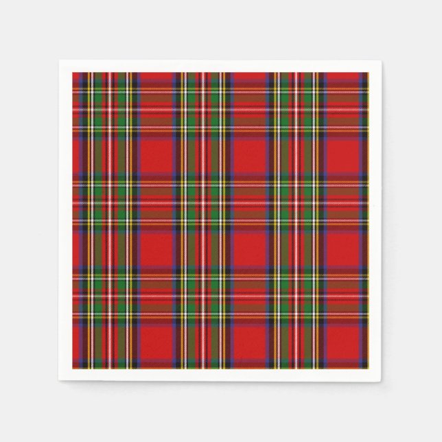 Guardanapo De Papel Clan Stewart Tartan (Frente)