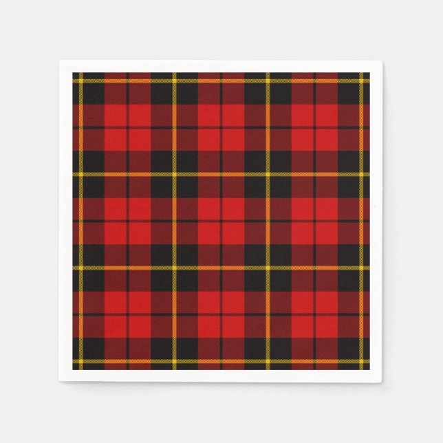 Guardanapo De Papel Clan Wallace Tartan (Frente)