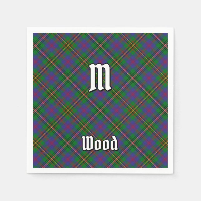 Guardanapo De Papel Clan Wood Tartan (Frente)