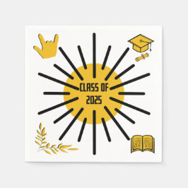 Guardanapo De Papel Classe de 2025 - Sol