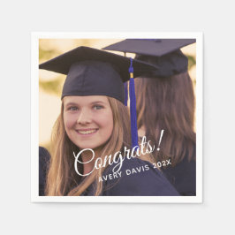 Guardanapo De Papel Classe de ano de fotos de graduação de 2024