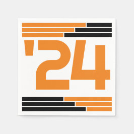 Guardanapo De Papel Classe de Bares Laranja e Preto do Partido Formand