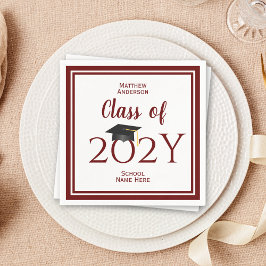 Guardanapo De Papel Classe de Festa de formatura de Formando de Borgon