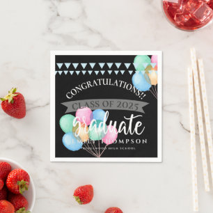 Guardanapo De Papel Classe de Festa de formatura do Balão de Celebraçã