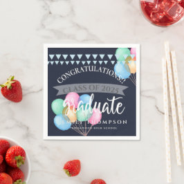 Guardanapo De Papel Classe de Festa de formatura do Balão de Celebraçã